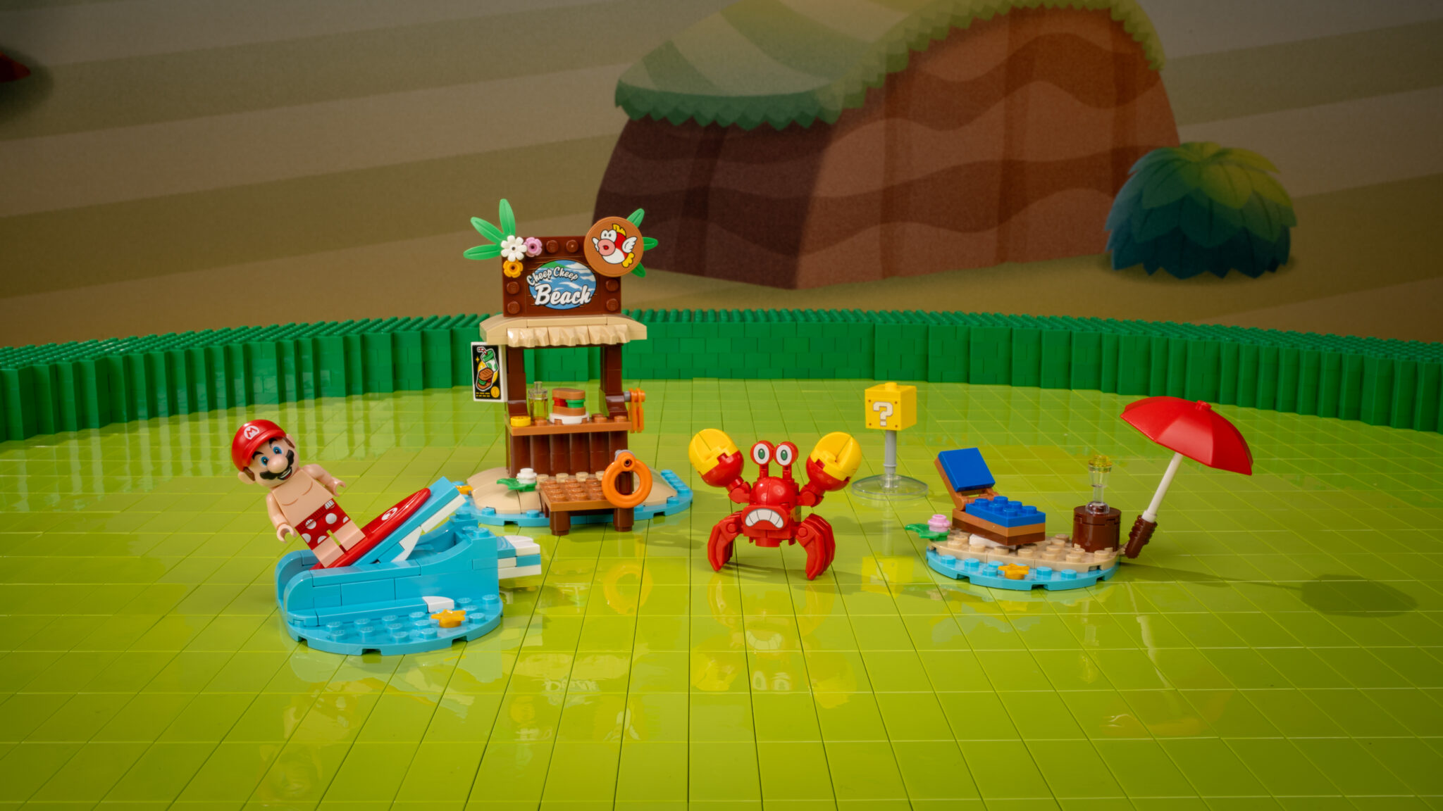 Mô Hình Lắp Ráp LEGO Super Mario Kỳ Nghỉ Bãi Biển Của Mario #72055