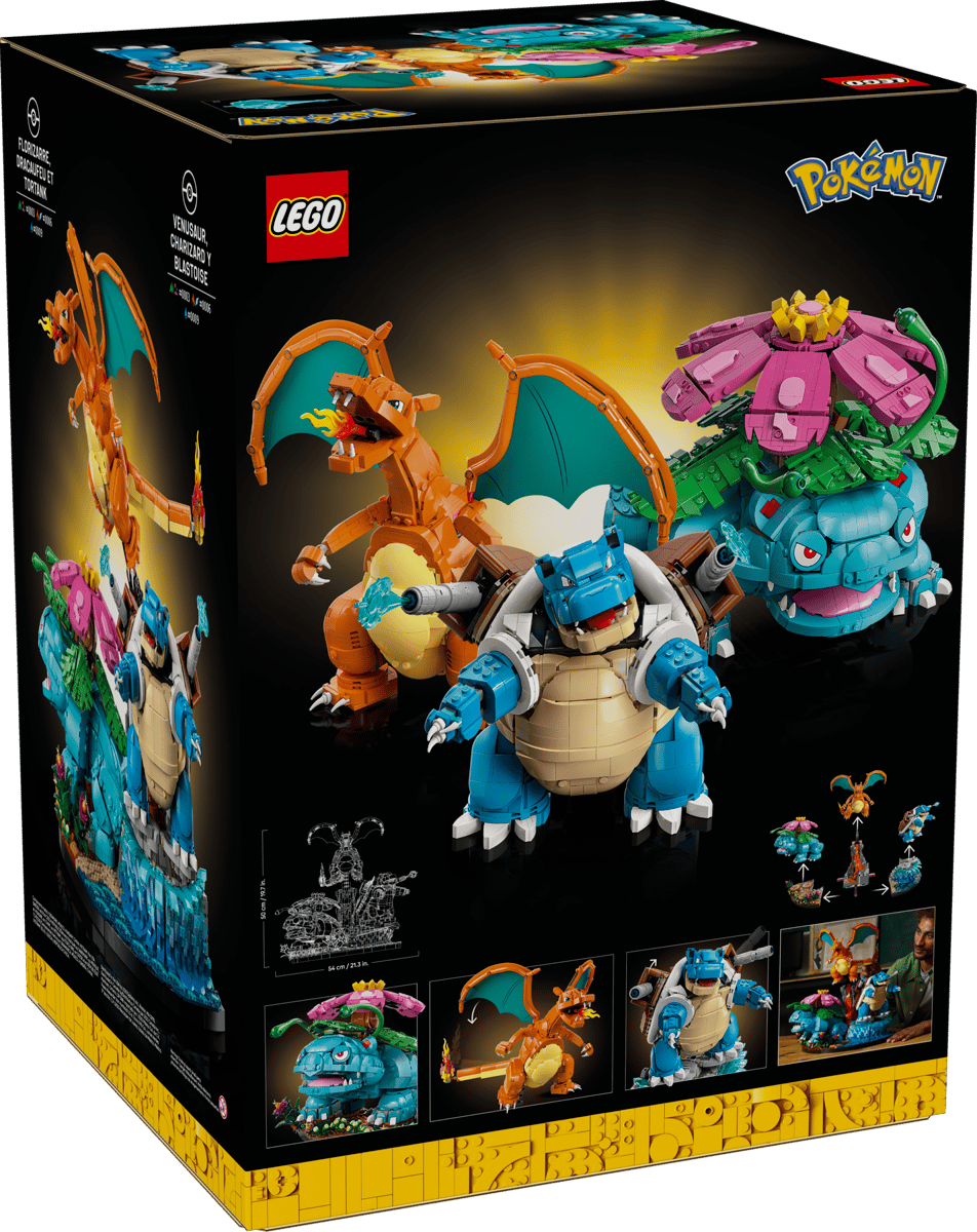Bộ Mô Hình Sa Bàn Pokemon Venusaur, Charizard Và Blastoise #72153