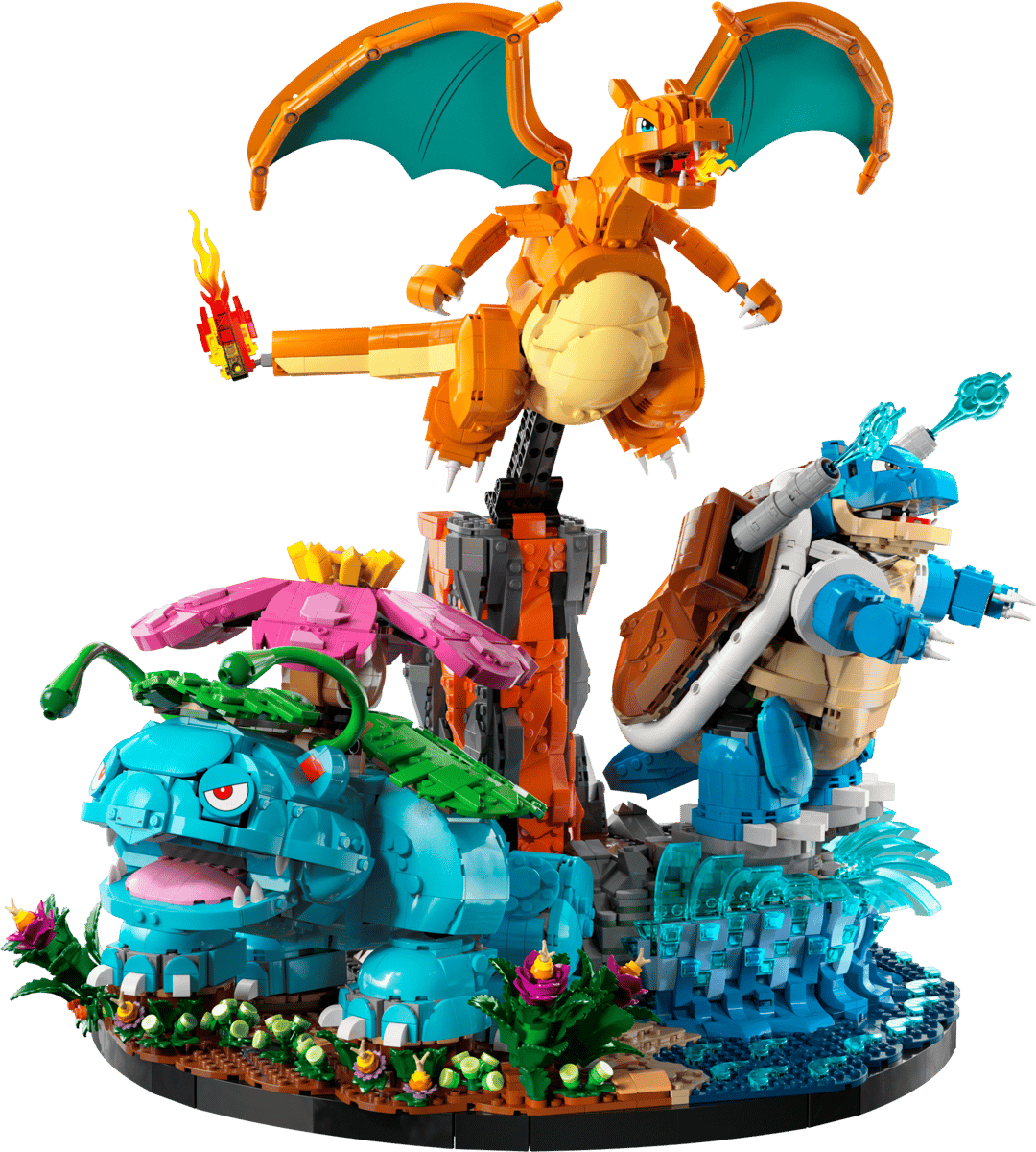Bộ Mô Hình Sa Bàn Pokemon Venusaur, Charizard Và Blastoise #72153