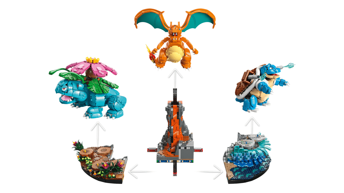 Bộ Mô Hình Sa Bàn Pokemon Venusaur, Charizard Và Blastoise #72153