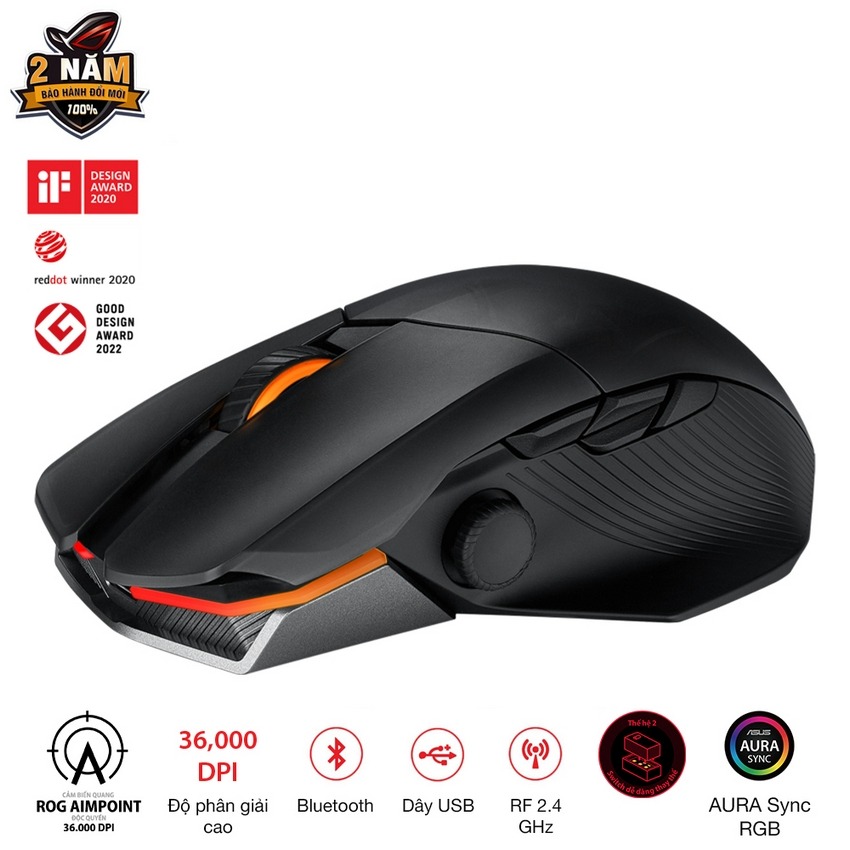 Chuột không dây Asus ROG Chakram