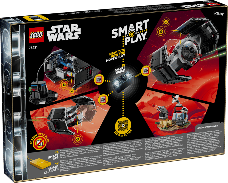 Bộ Mô Hình LEGO SMART PLAY Star Wars: Darth Vader's TIE Fighter #75421