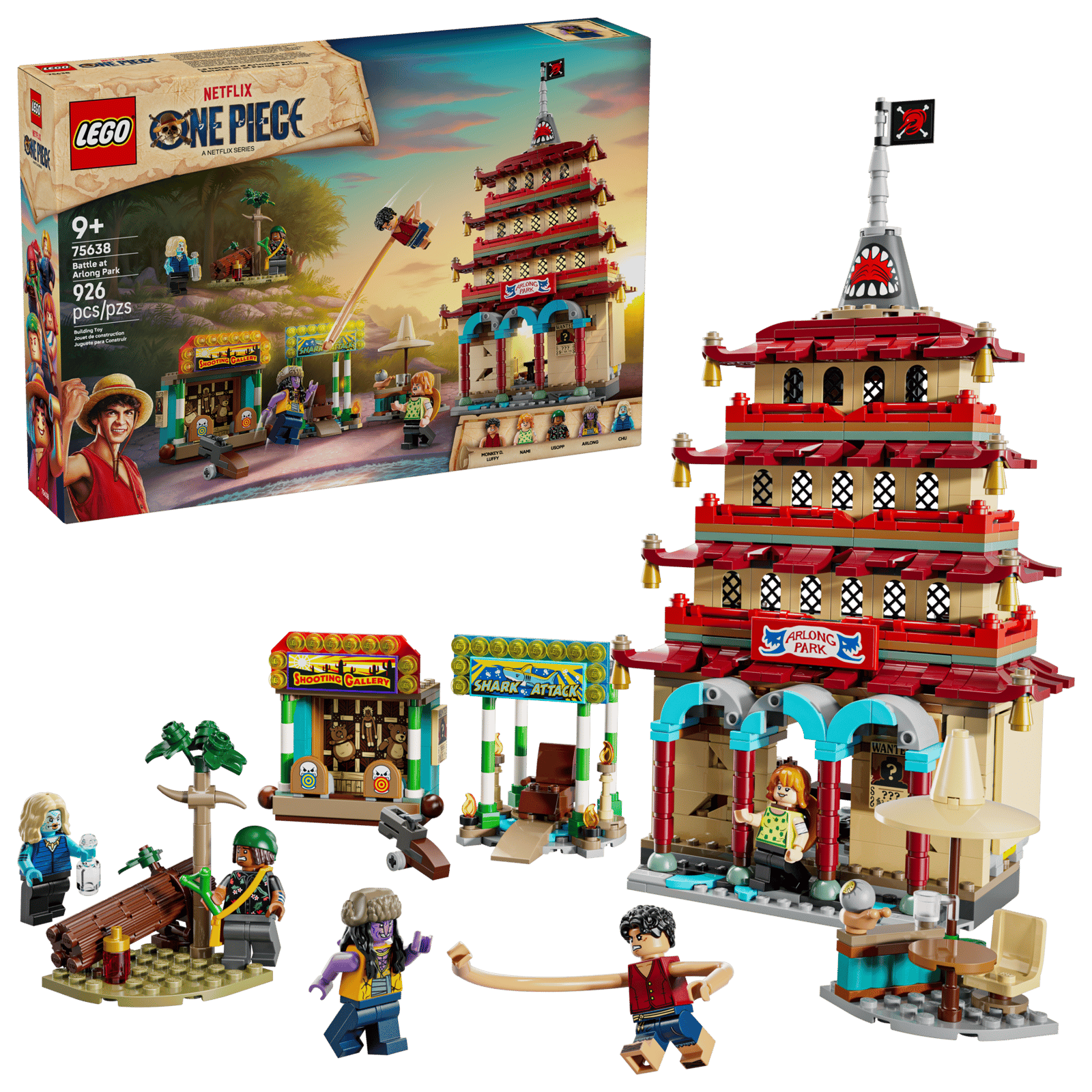 Bộ Mô Hình Lắp Ráp LEGO One Piece Trận Chiến Tại Arlong Park 75638