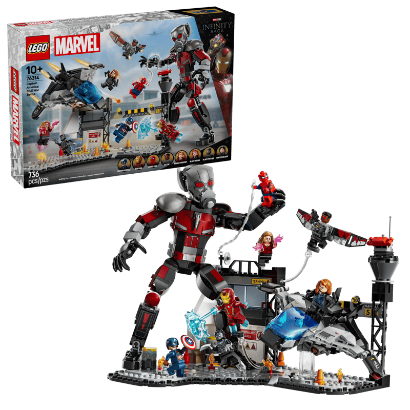Bộ Mô Hình LEGO Marvel Cuộc Chiến Sân Bay Captain America: Civil War #76314