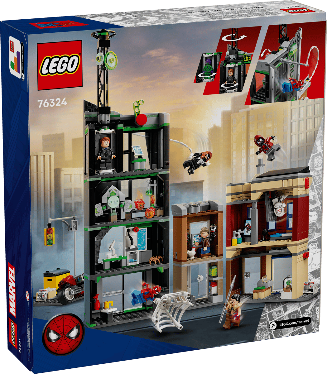Bộ Mô Hình LEGO Marvel Trận Chiến Spider-Man và Tháp Oscorp #76324