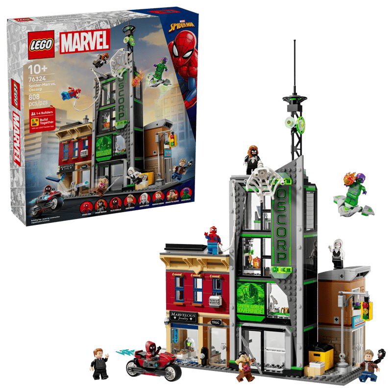 Bộ Mô Hình LEGO Marvel Trận Chiến Spider-Man và Tháp Oscorp #76324
