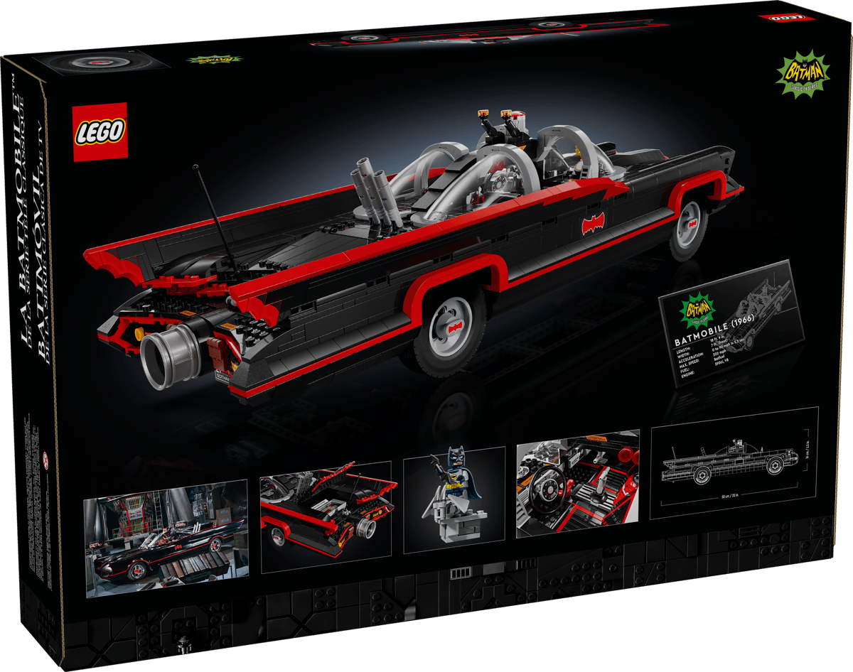 Bộ Mô Hình LEGO Batman Xe Batmobile Cổ Điển Thập Niên 1960 #76328