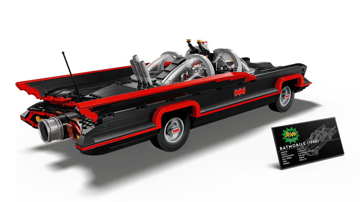 Bộ Mô Hình LEGO Batman Xe Batmobile Cổ Điển Thập Niên 1960 #76328