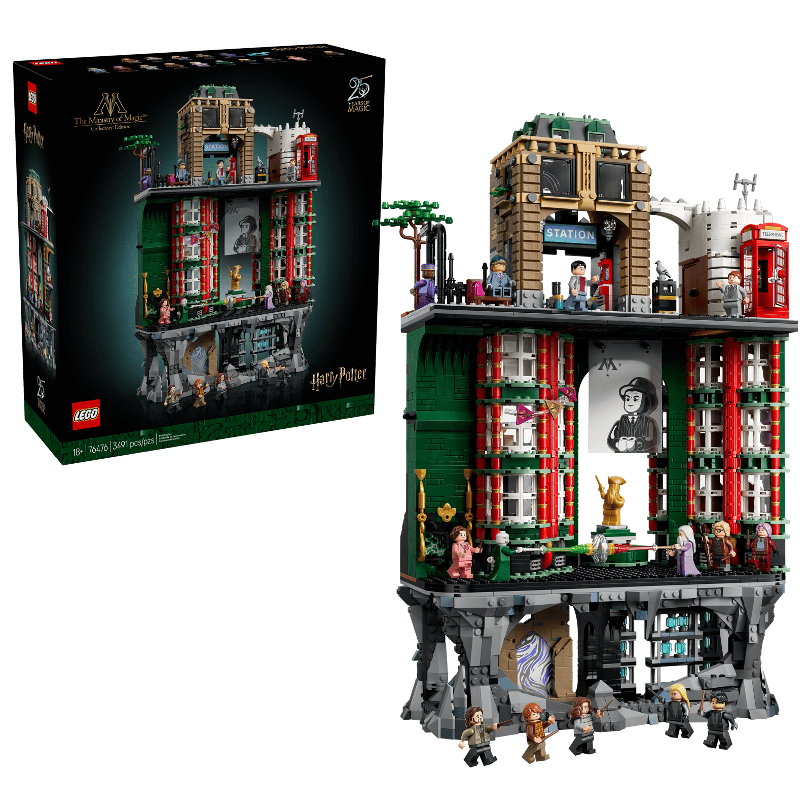Bộ Mô Hình Lắp Ráp LEGO Harry Potter Trụ Sở Bộ Pháp Thuật Phiên Bản Sưu Tầm #76476