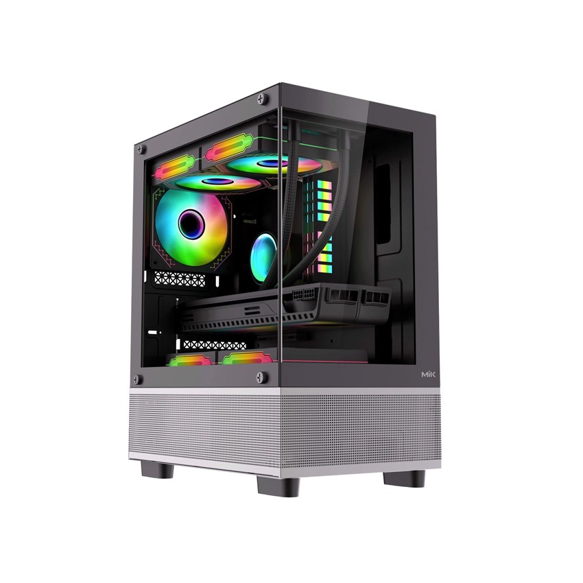 VỎ CASE MIK AETHER BLACK (MATX/MID TOWER/MÀU ĐEN)