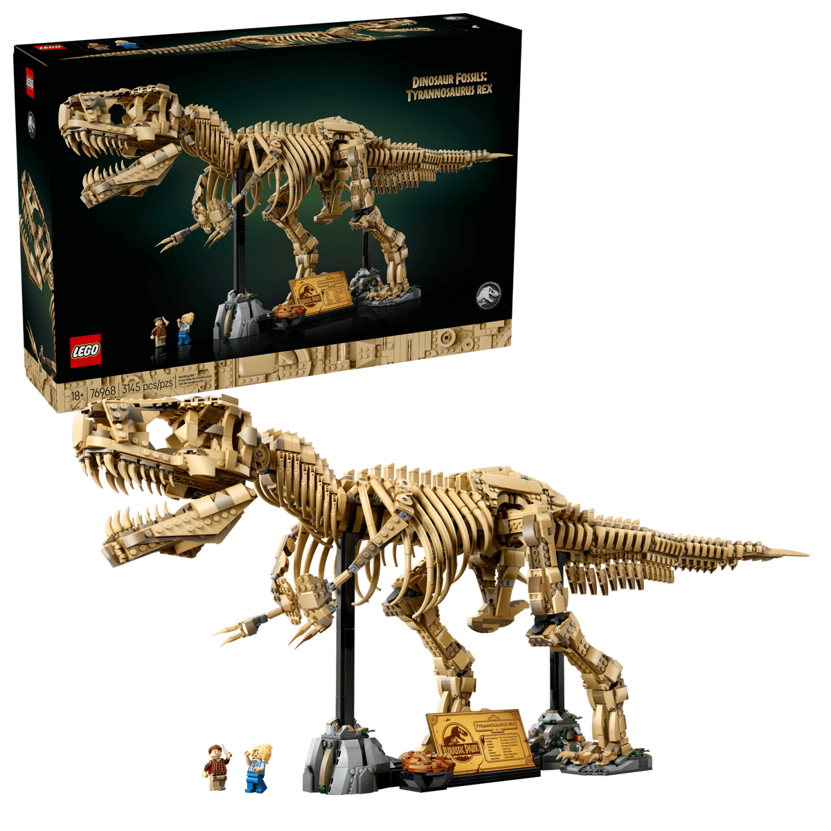 Bộ Mô Hình Hóa Thạch Khủng Long Tyrannosaurus Rex LEGO JURASSIC #76968