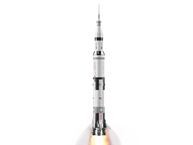Bộ Mô Hình LEGO Mô Hình Tàu Vũ Trụ NASA Apollo Saturn V #92176