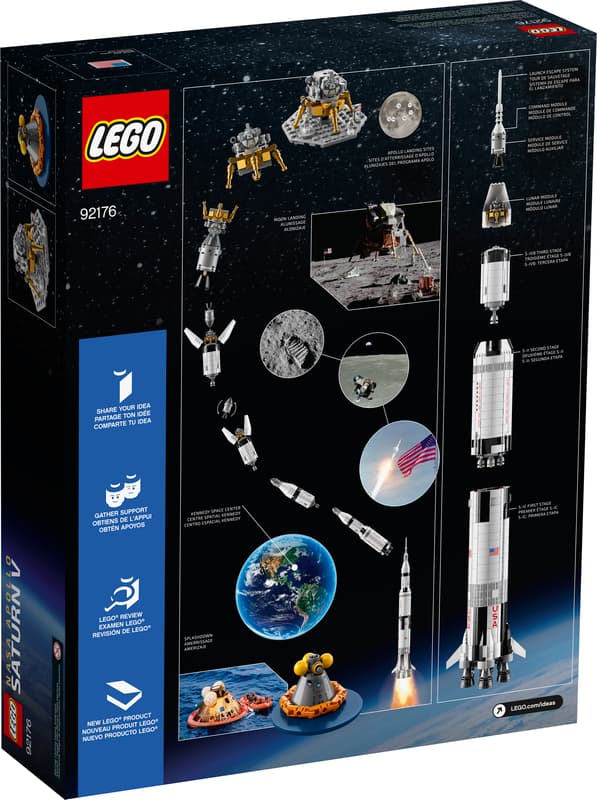 Bộ Mô Hình LEGO Mô Hình Tàu Vũ Trụ NASA Apollo Saturn V #92176