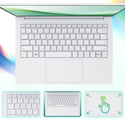 Laptop Acer Go Air 14 2025 Core 5 210H RAM 32GB SSD 1TB 14" 2.2K IPS 100% sRGB (Acer Swift SFA14-77) | White