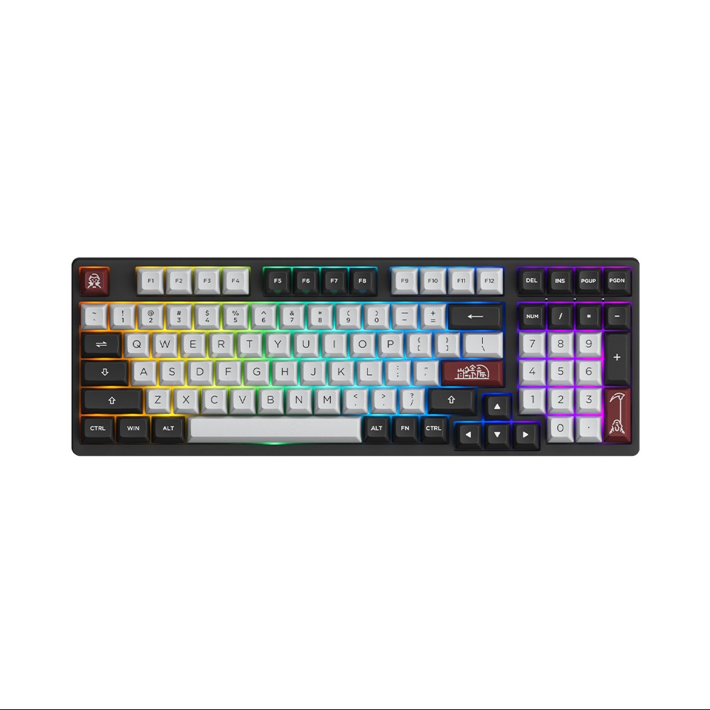 Bàn phím cơ không dây AKKO 3098N Multi-modes Dracula Castle (TTC Gold Pink Switch)