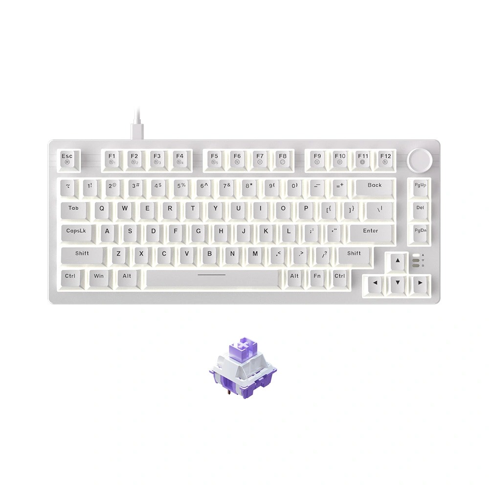Bàn phím cơ DareU EK75 Full White
