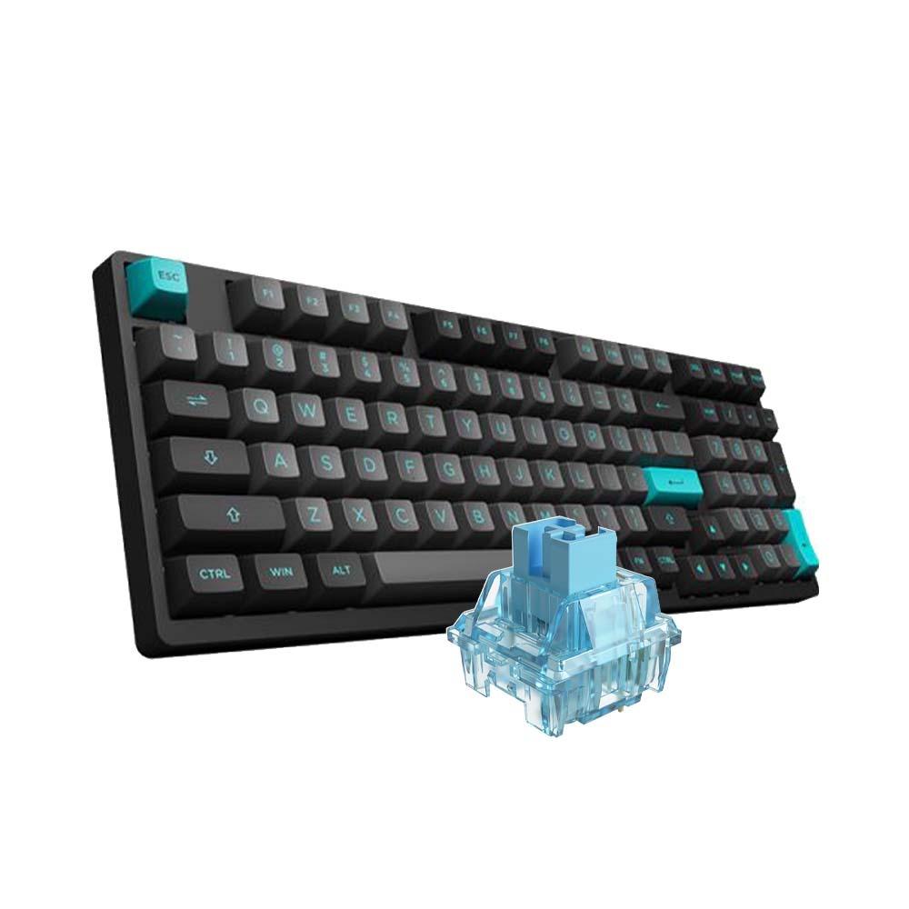 Bàn phím cơ không dây AKKO 3098B Black & Cyan