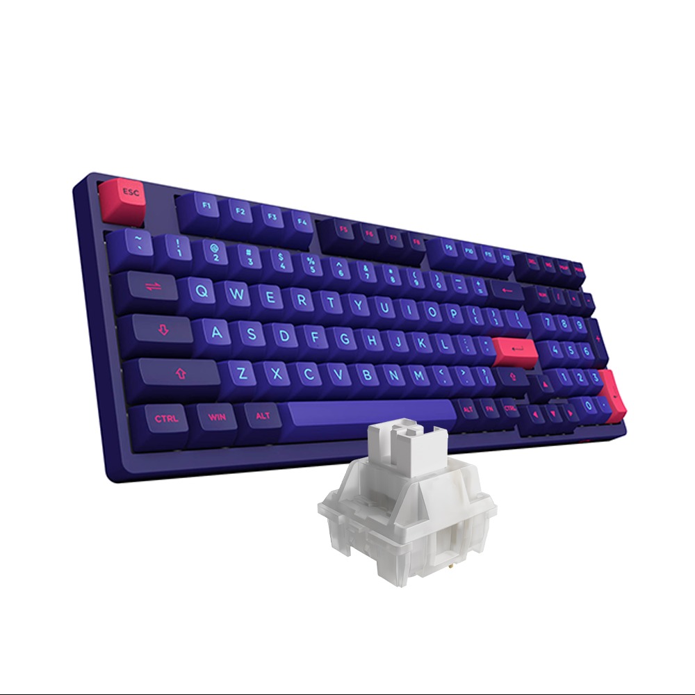Bàn phím cơ không dây AKKO 3098B Multi-modes NEON (Akko Jelly Switch)