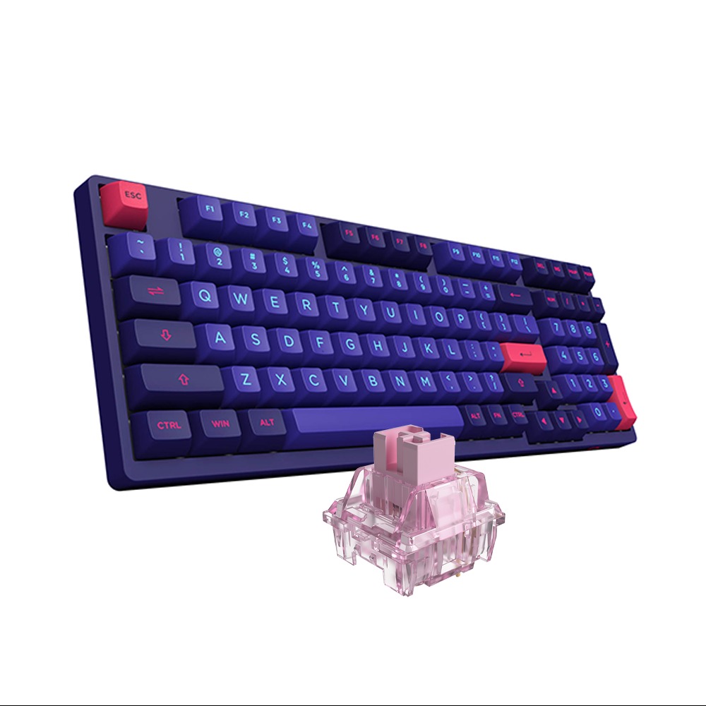 Bàn phím cơ không dây AKKO 3098B Multi-modes NEON (Akko Jelly Switch)