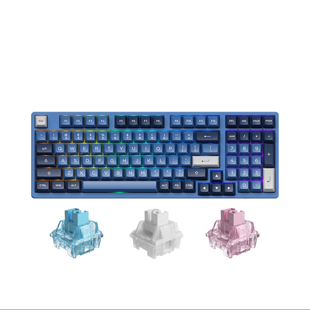 Bàn phím cơ không dây AKKO 3098B Multi-modes Ocean Star (Akko Jelly Switch)