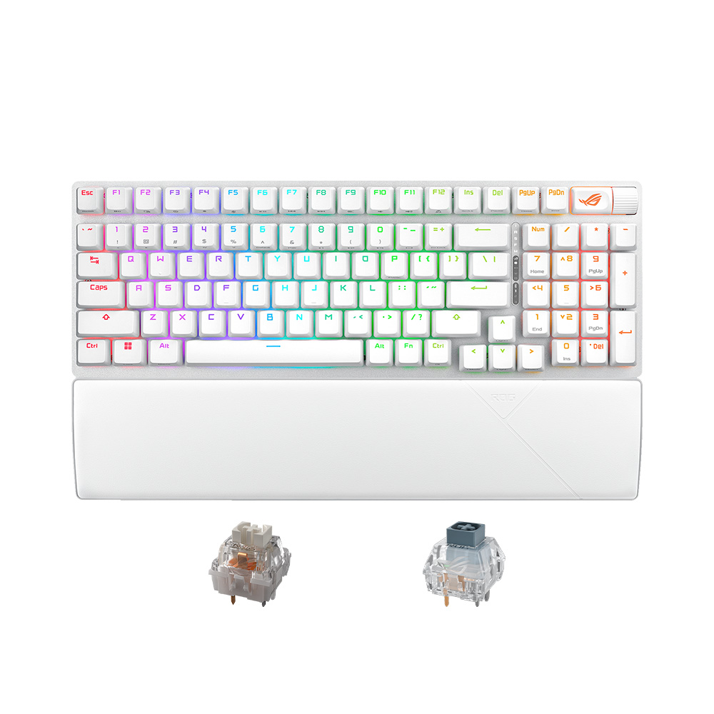 Bàn phím Asus ROG Strix Scope II 96 Wireless - White - SMSW
