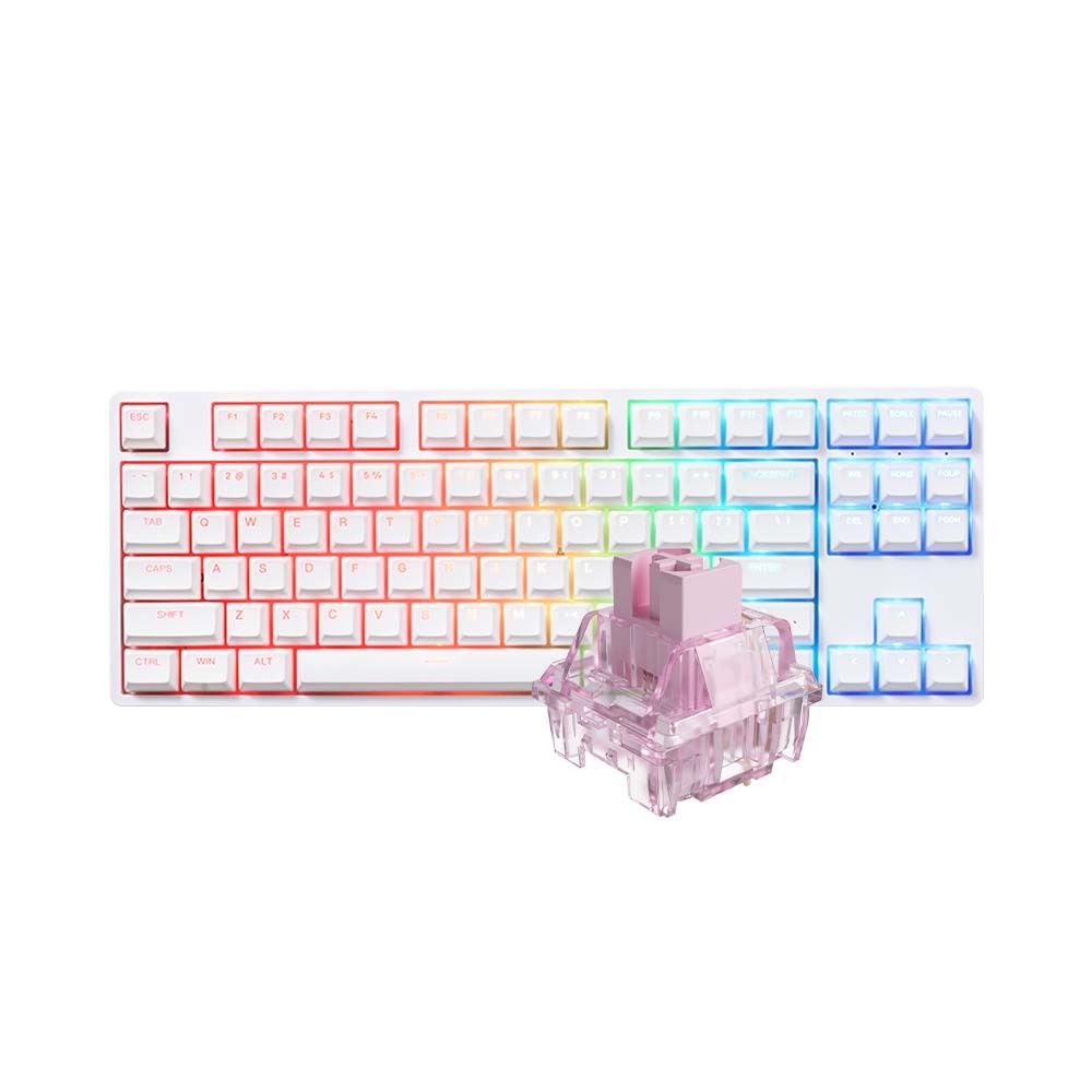 Bàn phím AKKO 5087 RGB ASA – White