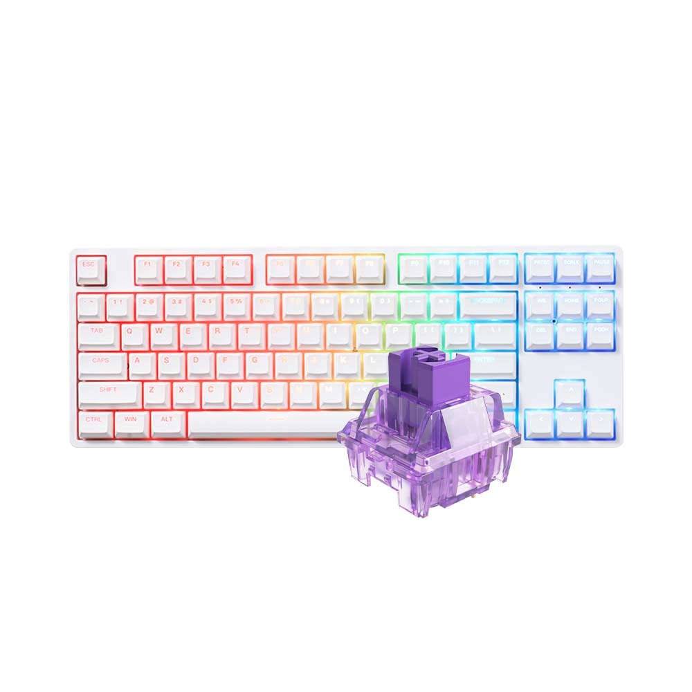 Bàn phím AKKO 5087 RGB ASA – White