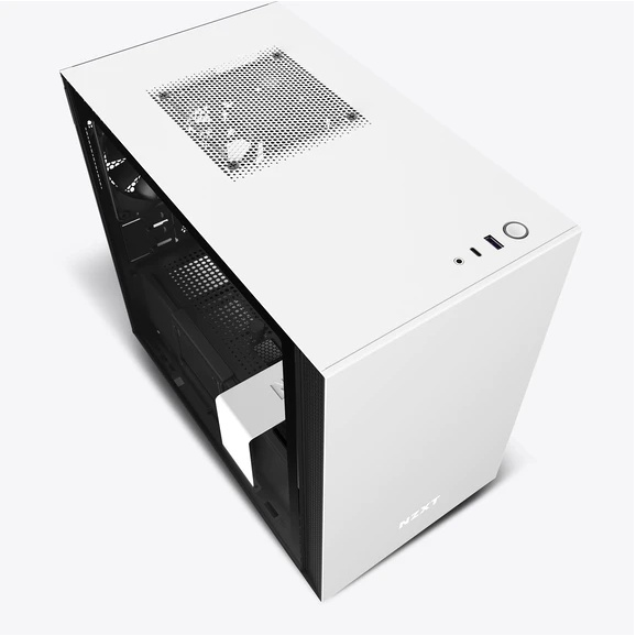 Vỏ Case Máy Tính NZXT H210 Màu Trắng Đen