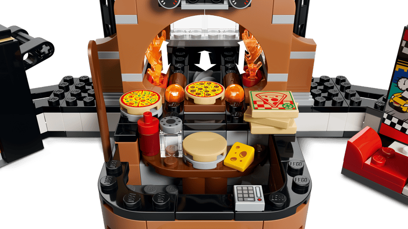 Bộ Mô Hình Quầy Bán Và Bộ Phương Tiện Giao Bánh Pizza LEGO CITY #60496