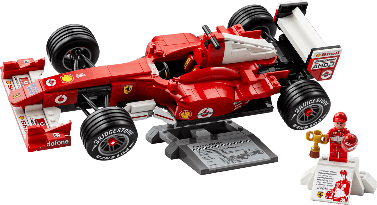 Bộ Mô Hình Xe Đua Ferrari F2004 Và Tay Đua Michael Schumacher LEGO #11375