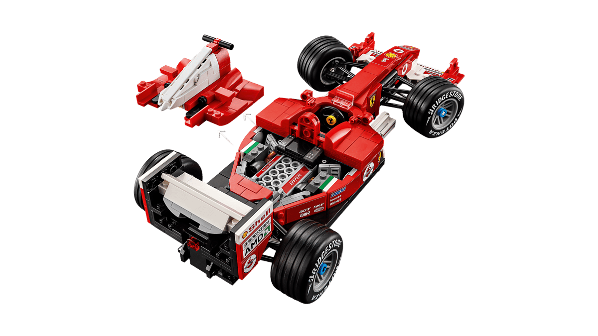 Bộ Mô Hình Xe Đua Ferrari F2004 Và Tay Đua Michael Schumacher LEGO #11375