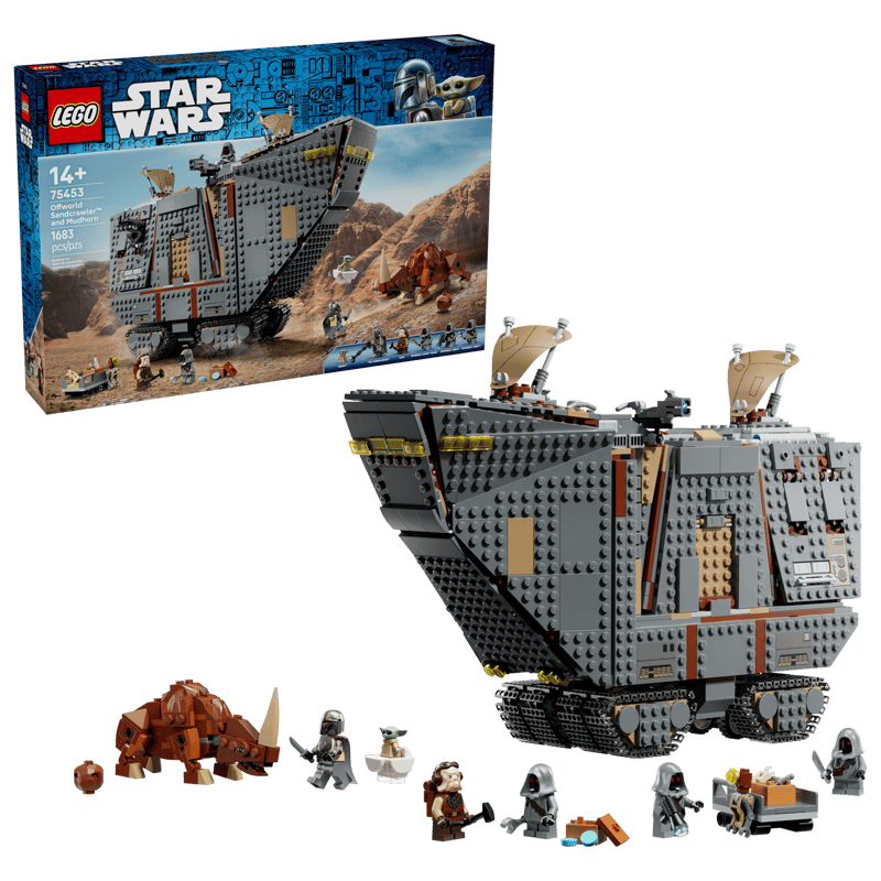 Bộ Mô Hình Xe Sandcrawler Và Quái Vật Mudhorn LEGO Star Wars #75453