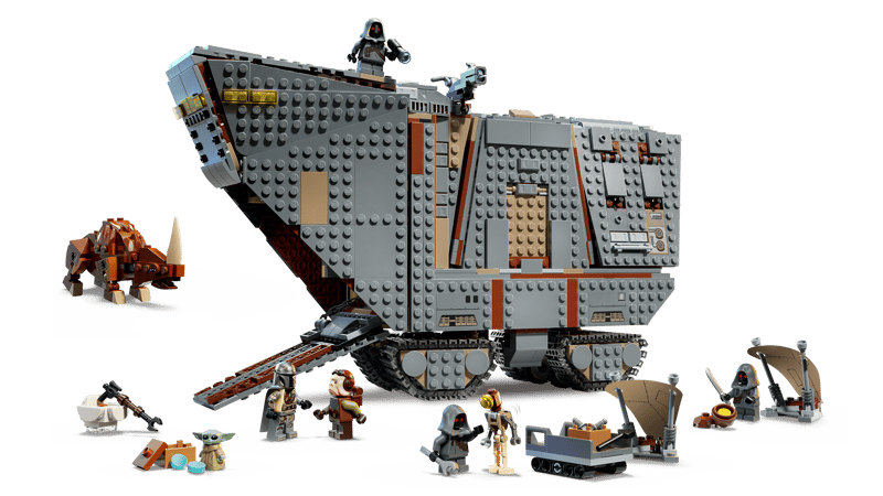 Bộ Mô Hình Xe Sandcrawler Và Quái Vật Mudhorn LEGO Star Wars #75453