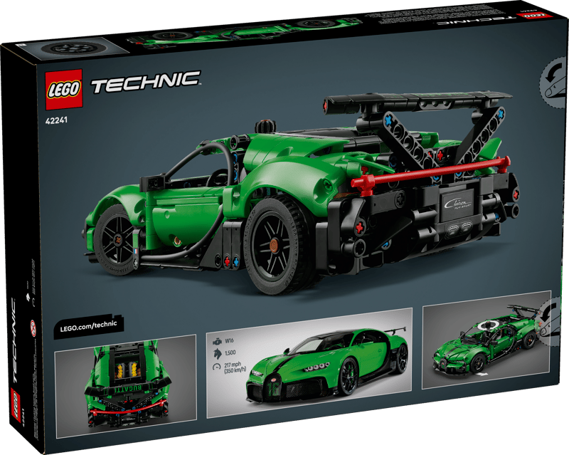 Bộ Mô Hình Siêu Xe Green Bugatti Chiron Pur Sport LEGO Technic #42241