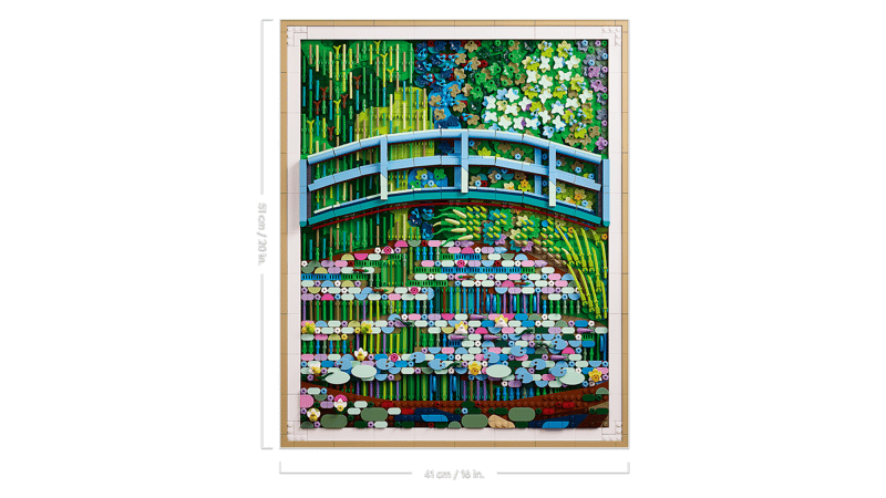 Bộ Mô Hình LEGO Art Tranh Claude Monet Ao Hoa Súng #31220