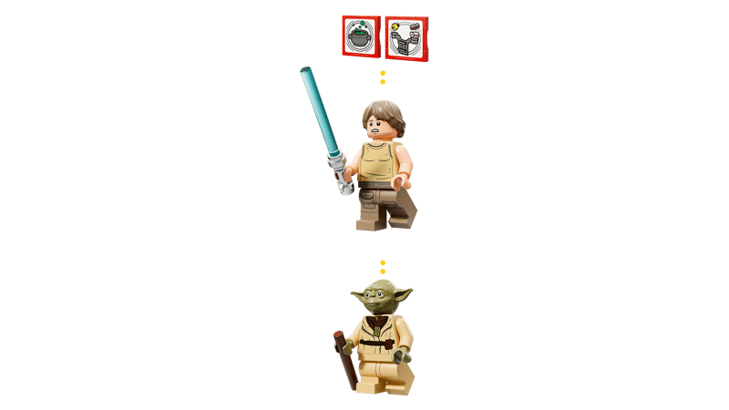 Bộ Mô Hình LEGO SMART PLAY Star Wars: Yoda's Hut and Jedi Training #75422