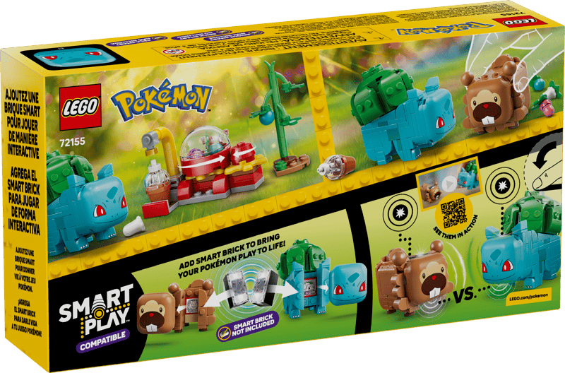 Bộ Mô Hình Bữa Tiệc Quả Mọng Cùng Bulbasaur & Bidoof LEGO Pokémon SMART Play #72155