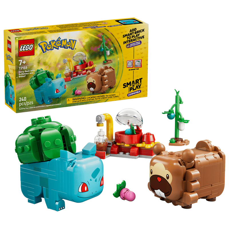 Bộ Mô Hình Bữa Tiệc Quả Mọng Cùng Bulbasaur & Bidoof LEGO Pokémon SMART Play #72155