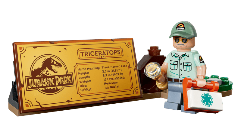 Bộ Mô Hình Hóa thạch khủng long ba sừng Triceratops  LEGO Jurassic World #77985