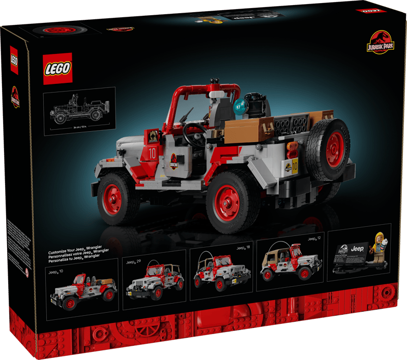 Bộ Mô Hình Xe Jeep Công Viên Kỷ LEGO Jura Jurassic Park #77984