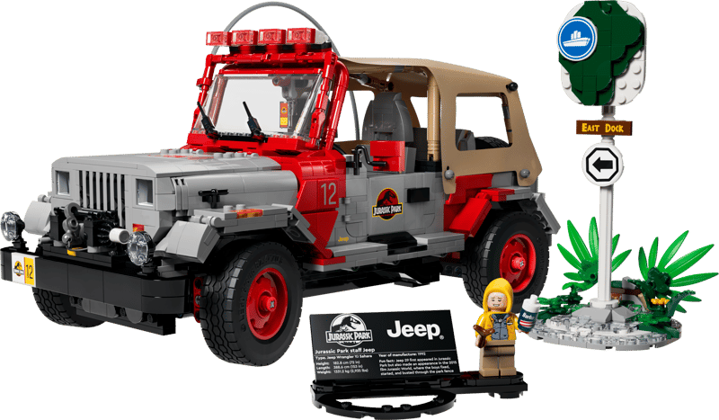 Bộ Mô Hình Xe Jeep Công Viên Kỷ LEGO Jura Jurassic Park #77984