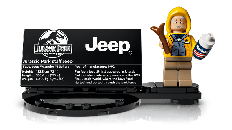 Bộ Mô Hình Xe Jeep Công Viên Kỷ LEGO Jura Jurassic Park #77984