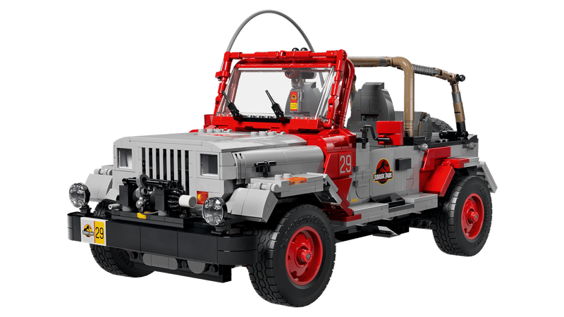 Bộ Mô Hình Xe Jeep Công Viên Kỷ LEGO Jura Jurassic Park #77984