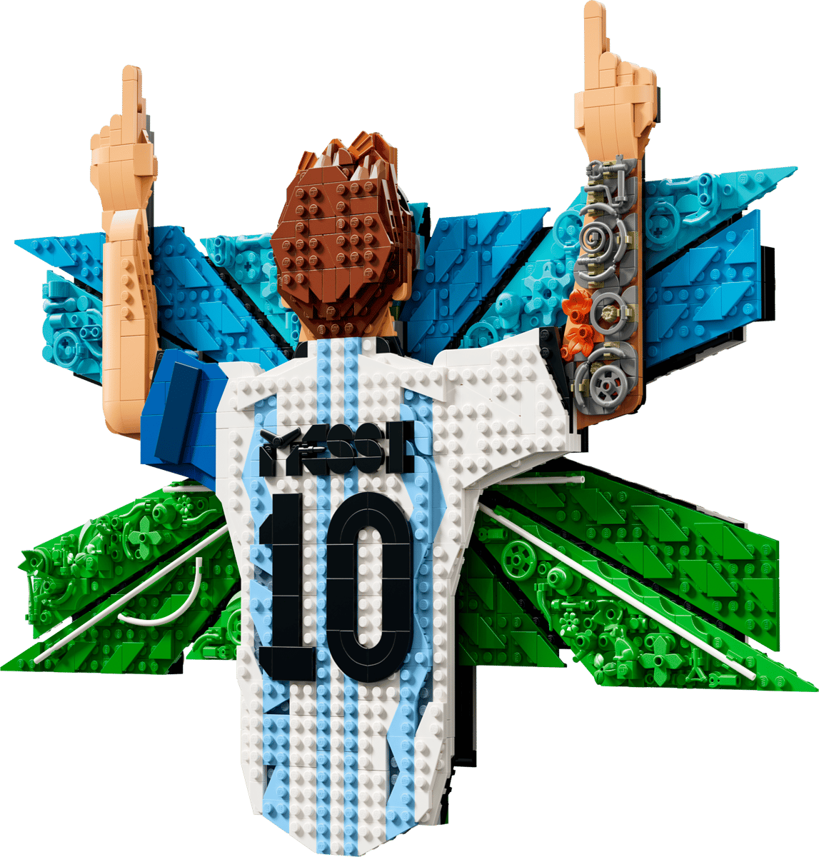 Bộ Mô Hình LEGO Lionel Messi Celebration - Tranh 3D Huyền thoại bóng đá #43018