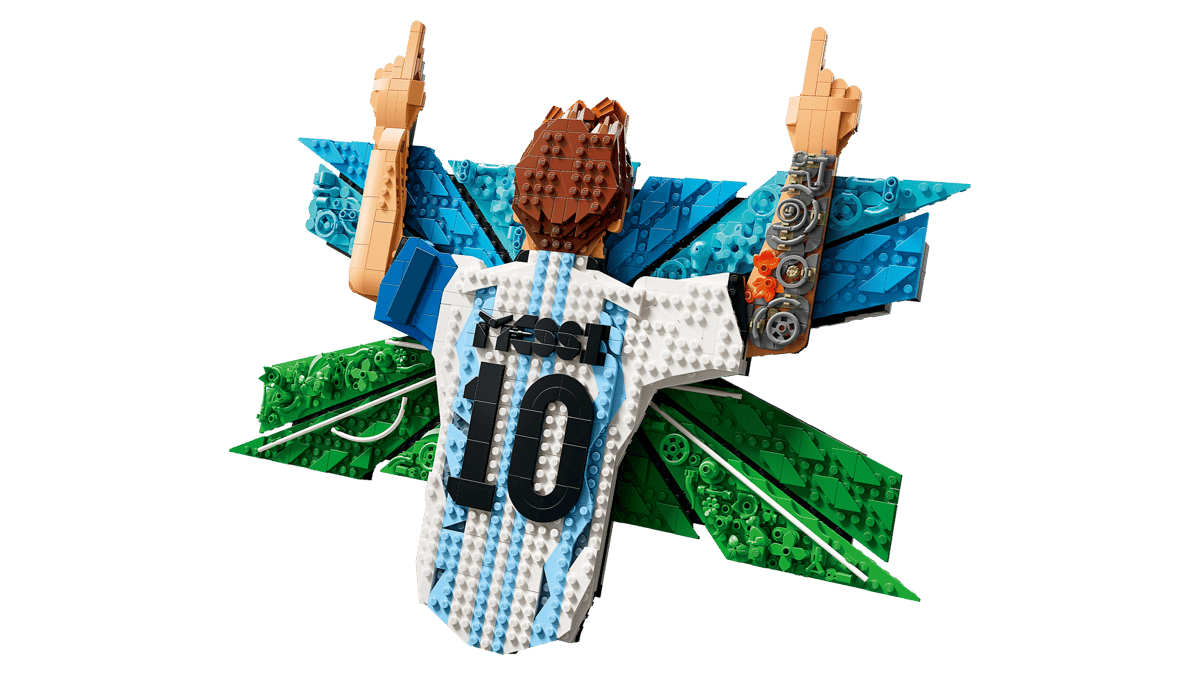 Bộ Mô Hình LEGO Lionel Messi Celebration - Tranh 3D Huyền thoại bóng đá #43018