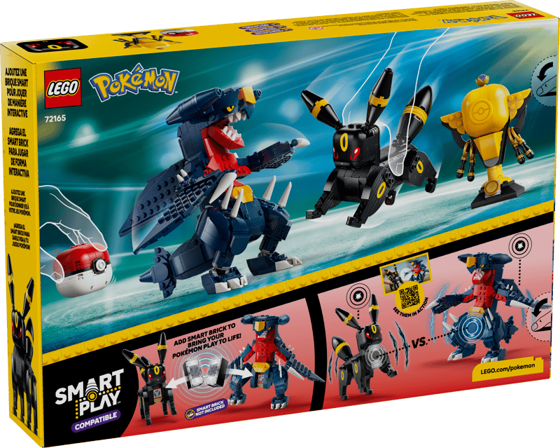 Bộ Mô Hình LEGO Smart Play Trận Chiến Vô Địch Umbreon vs Garchomp LEGO Pokemon #72165