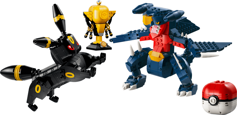 Bộ Mô Hình LEGO Smart Play Trận Chiến Vô Địch Umbreon vs Garchomp LEGO Pokemon #72165