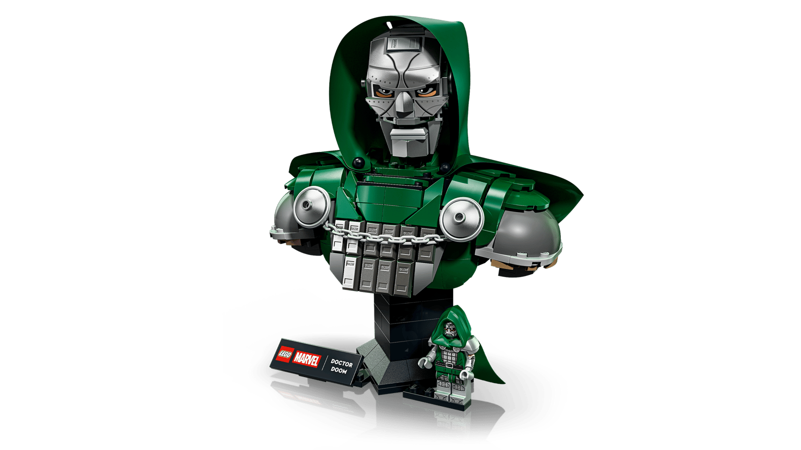 Mô Hình Lắp Ráp LEGO Marvel Mô Hình Bán Thân Doctor Doom #76345