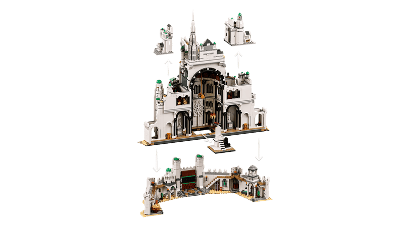 Bộ Mô Hình LEGO Icons The Lord of The Rings: Minas Tirith #11377