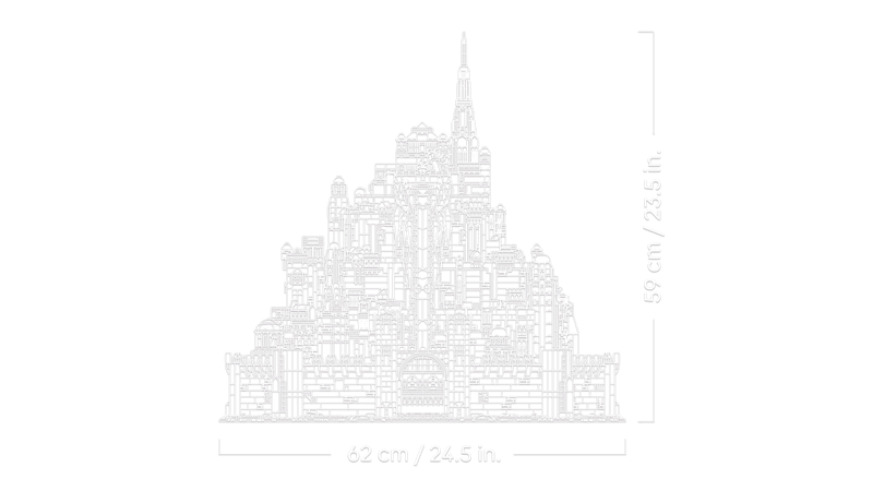 Bộ Mô Hình LEGO Icons The Lord of The Rings: Minas Tirith #11377